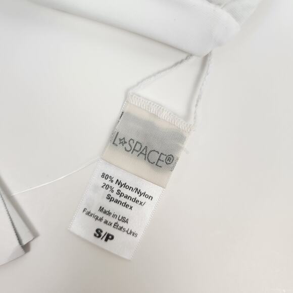 L*Space Mick Bikini Top in White Size Small One Shoulder NWT - Picture 5 of 5